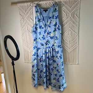 Banana Republic Floral Midi Dress - Blue and Green